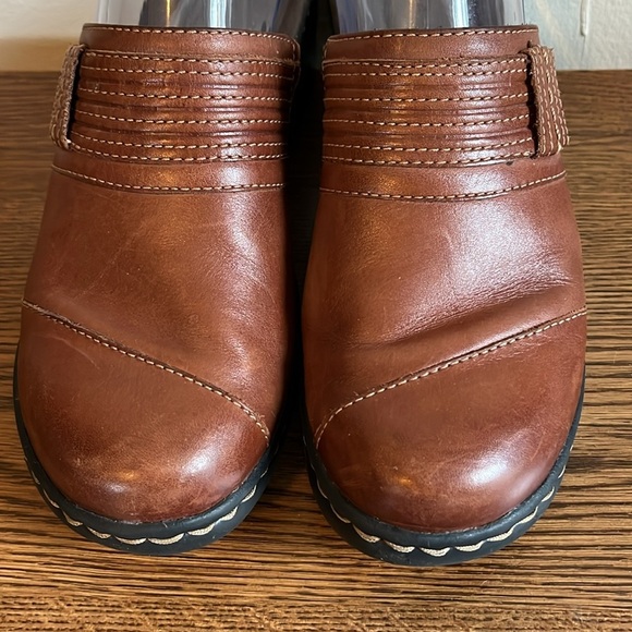 Bendables by Clarks Brown Fall Slip On Women’s Clogs, Size 7N - Picture 4 of 10